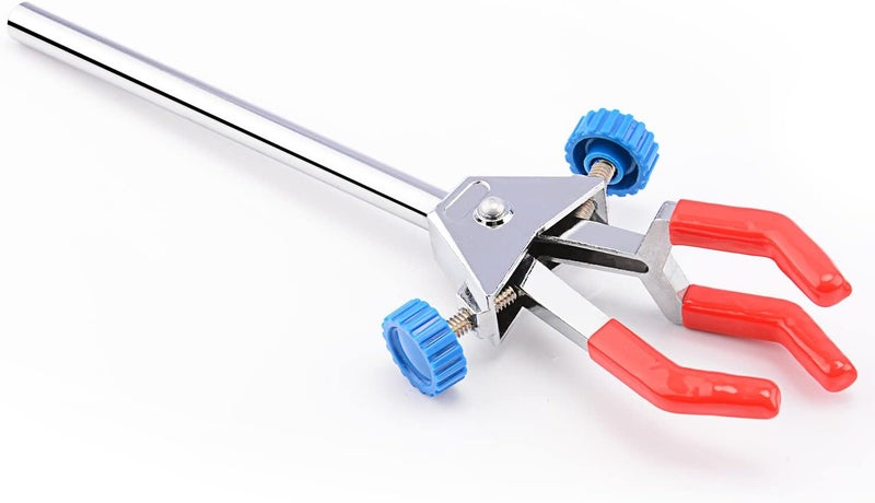 FunChem 3 Prong Dual Adjustable Clamp, Lab Clamp 3 Prong Finger Double Adjust Multipurpose Swivel Extension Clamp for Laboratory - Image 5
